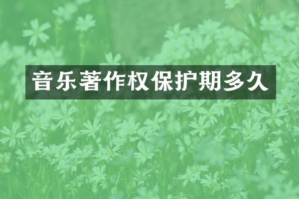 音乐著作权保护期多久