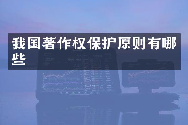 我国著作权保护原则有哪些