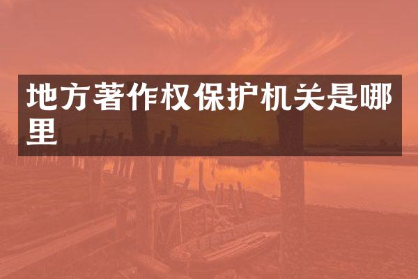 地方著作权保护机关是哪里