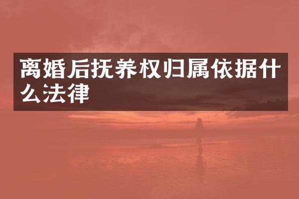 离婚后抚养权归属依据什么法律