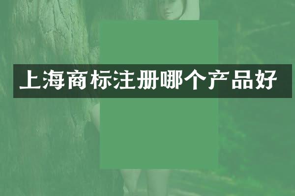 上海商标注册哪个产品好