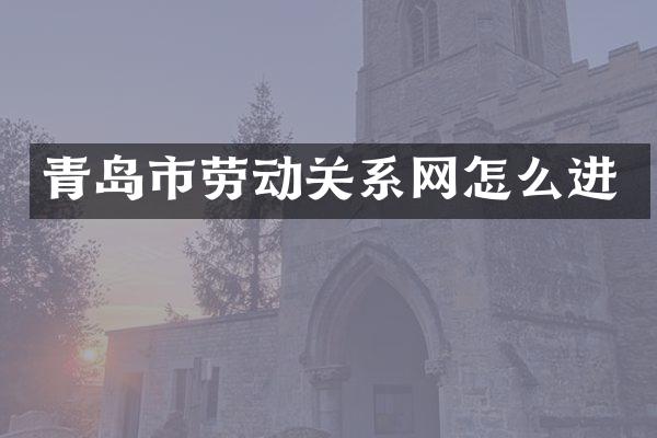 青岛市劳动关系网怎么进