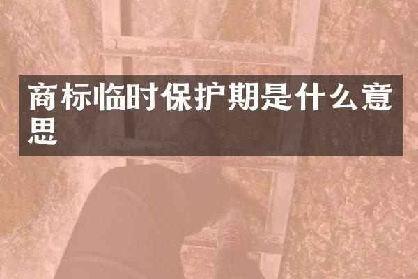 商标临时保护期是什么意思