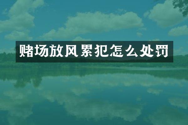 放风怎么处罚