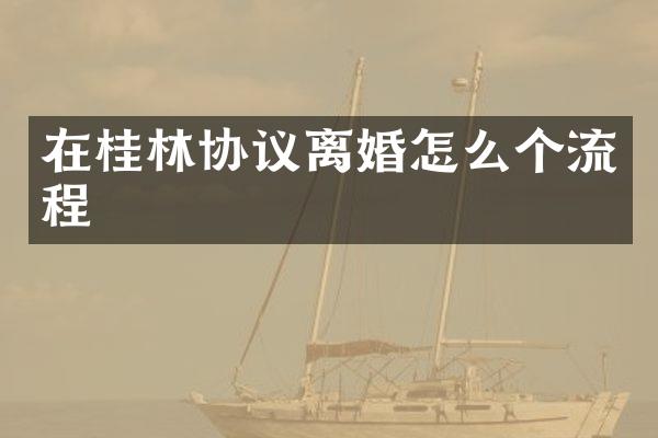 在桂林协议离婚怎么个流程