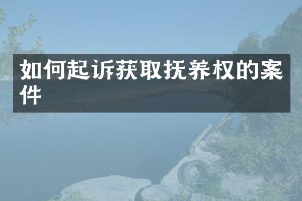 如何起诉获取抚养权的案件
