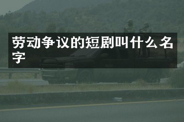 劳动争议的短剧叫什么名字