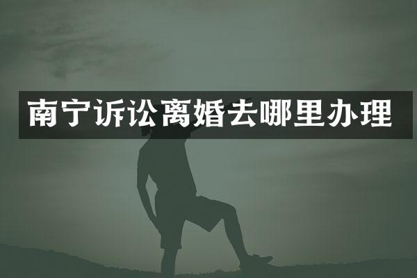 南宁诉讼离婚去哪里办理