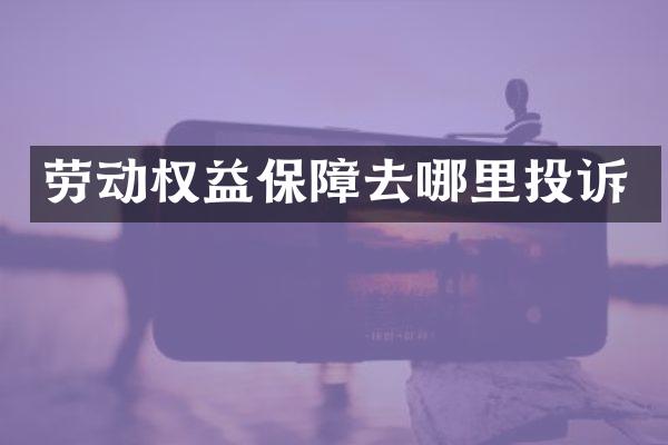劳动权益保障去哪里投诉