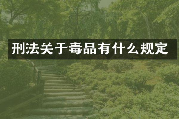 刑法关于有什么规定