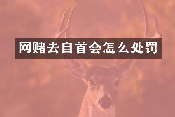 网赌去自首会怎么处罚