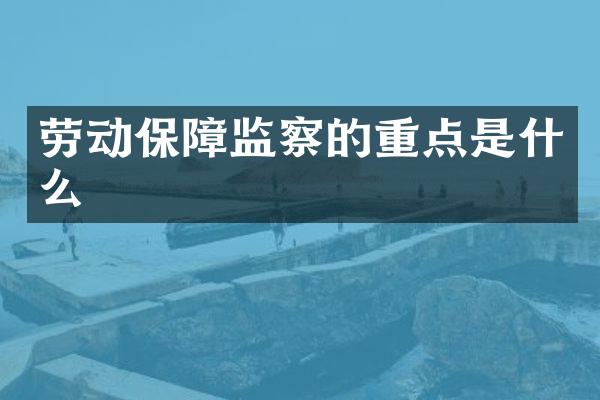 劳动保障监察的重点是什么
