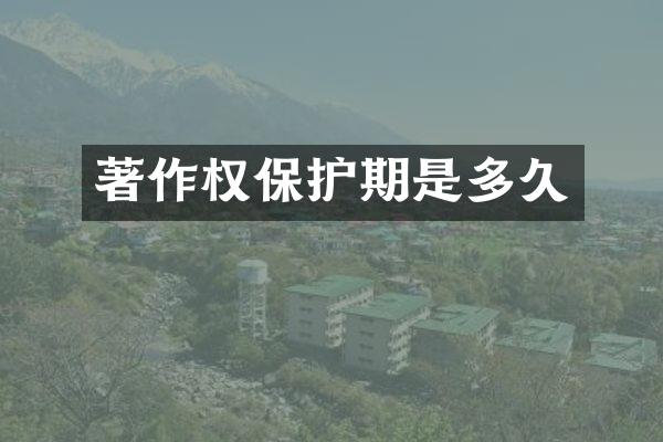 著作权保护期是多久