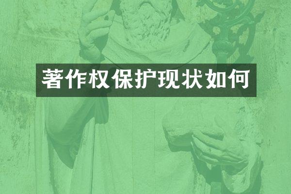 著作权保护现状如何