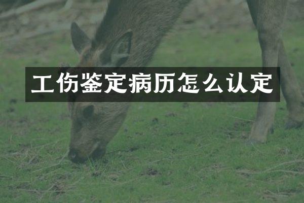 工伤鉴定病历怎么认定