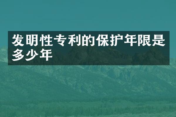 发明性专利的保护年限是多少年