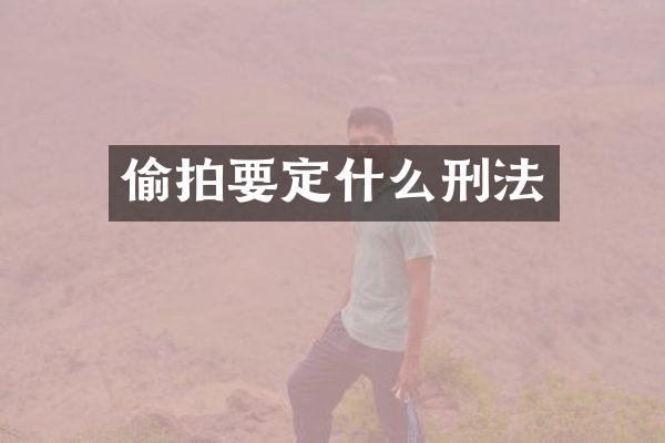 要定什么刑法