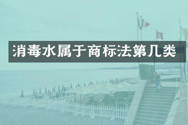 消毒水属于商标法第几类
