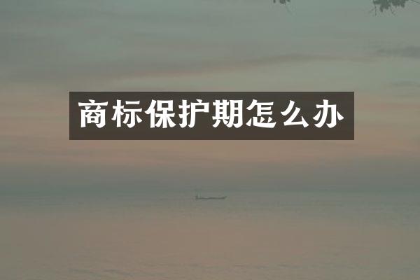 商标保护期怎么办