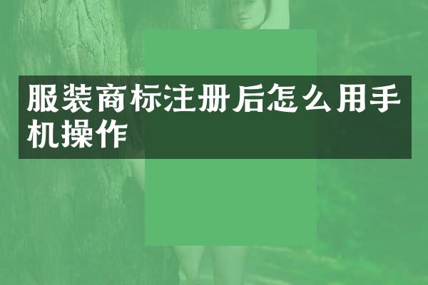 服装商标注册后怎么用手机操作