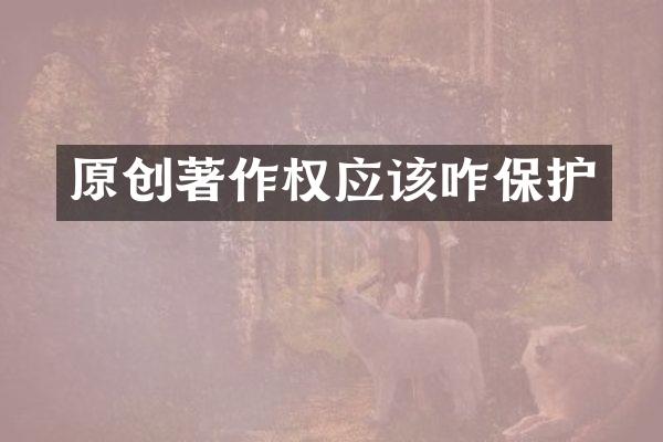 原创著作权应该咋保护