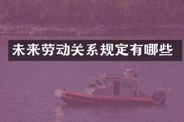 未来劳动关系规定有哪些
