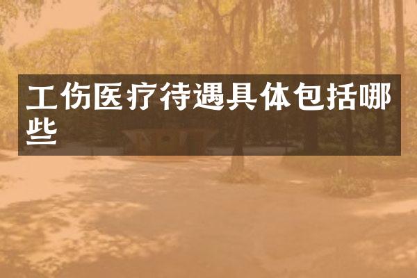 工伤医疗待遇具体包括哪些