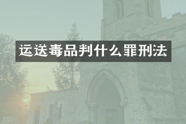 运送判什么罪刑法