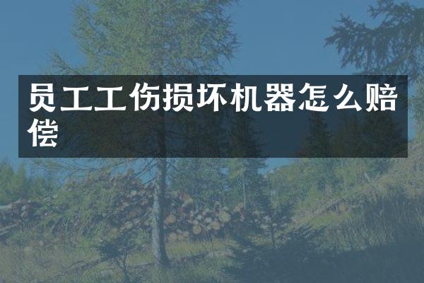 员工工伤损坏机器怎么赔偿