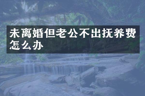 未离婚但老公不出抚养费怎么办