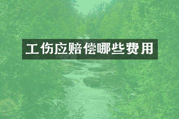 工伤应赔偿哪些费用