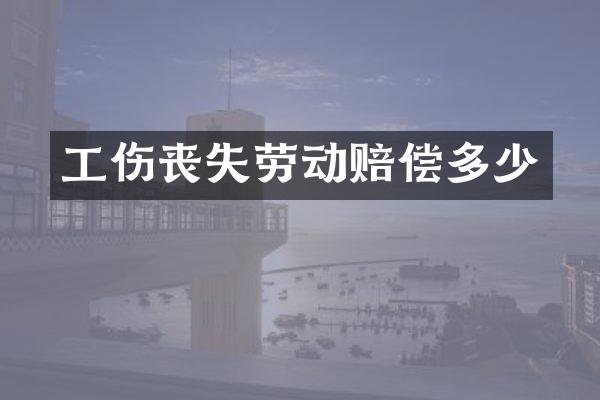 工伤丧失劳动赔偿多少
