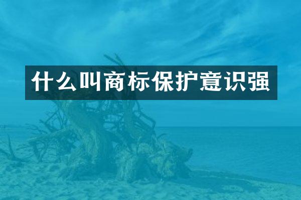 什么叫商标保护意识强