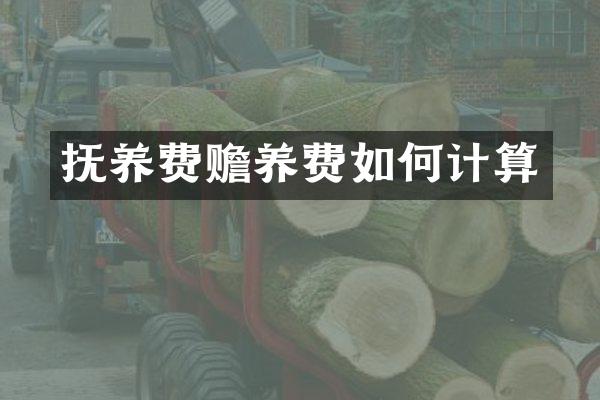 抚养费赡养费如何计算