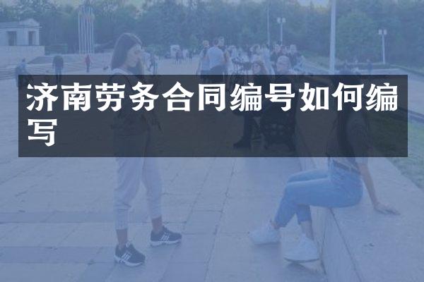 济南劳务合同编号如何编写