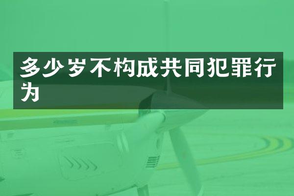 不构成共同犯罪行为