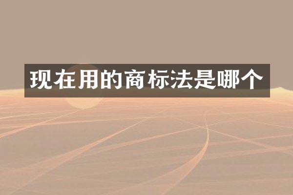 现在用的商标法是哪个