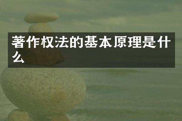 著作权法的基本原理是什么