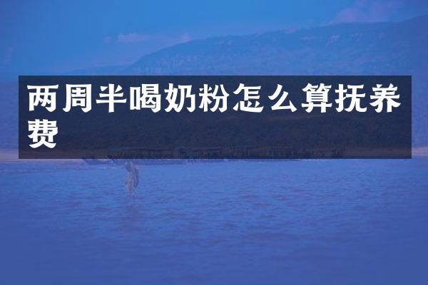 两周半喝奶粉怎么算抚养费