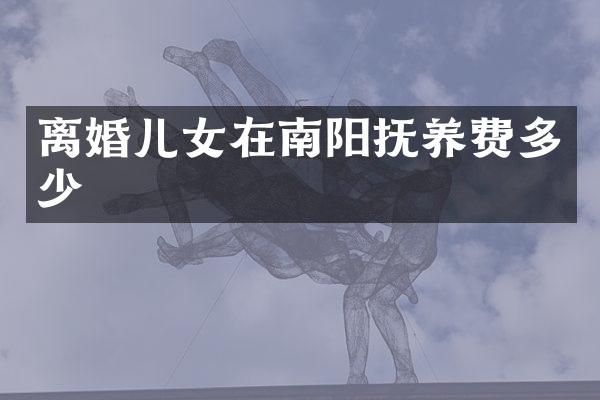 离婚儿女在南阳抚养费多少