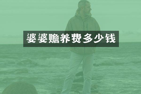 婆婆赡养费多少钱