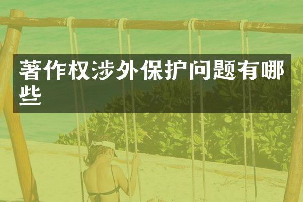 著作权涉外保护问题有哪些