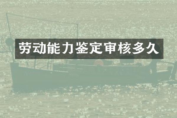 劳动能力鉴定审核多久