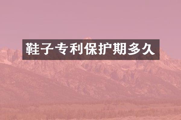 鞋子专利保护期多久