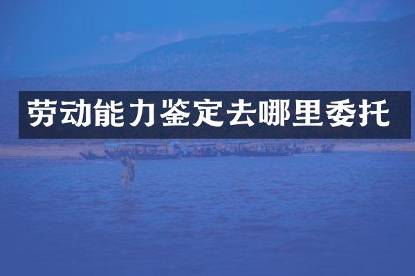 劳动能力鉴定去哪里委托