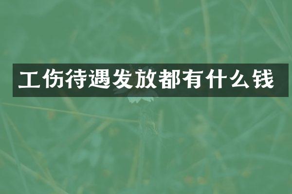 工伤待遇发放都有什么钱