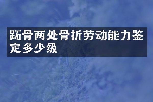 跖骨两处骨折劳动能力鉴定多少级