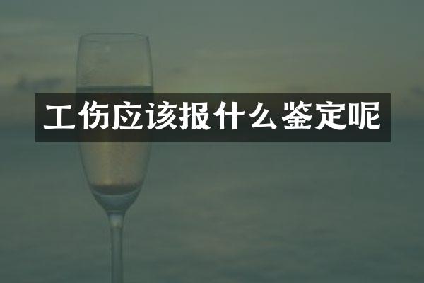 工伤应该报什么鉴定呢