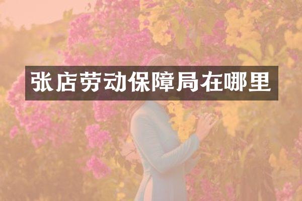 张店劳动保障局在哪里