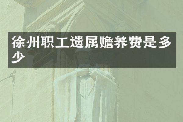 徐州职工遗属赡养费是多少